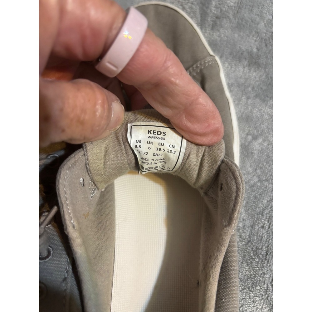 Keds Chillax Taupe Gray Canvas Slip On Sneakers WF65960 Womens 8.5 - Picture 5 of 5